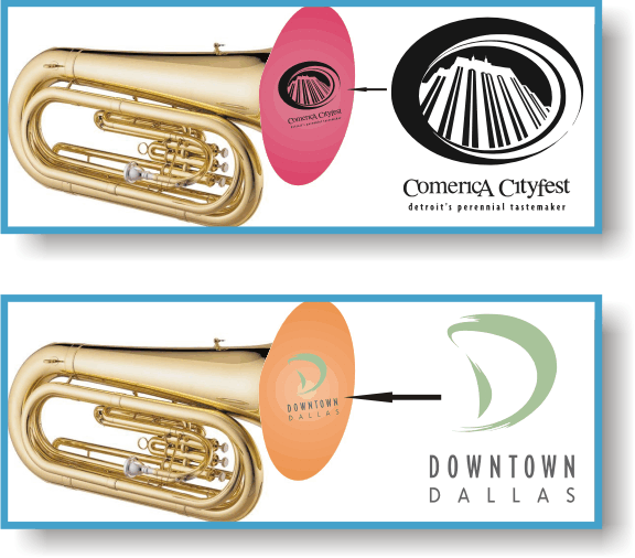 Tuba Bell Covers / 57 Day Production FULL COLOR Marching Band